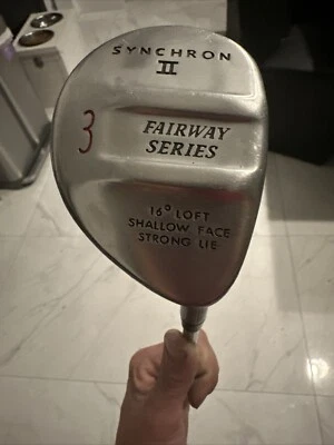 Synchron II Shallow Face Strong Lie 3 Wood 16* RH Lamkin Regular Steel ~41.5” - Image 1 of 4