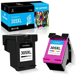 Cartouche 305 XL pour Cartouche HP 305 XL Noir et Couleurpour Cartouche Encre... - Photo 1/9