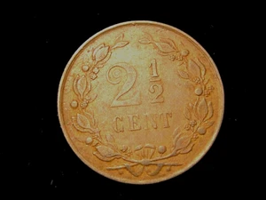 NETHERLANDS. WILLIAM II. 2 1/2 CENT 1881. - Picture 1 of 2