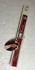 Vintage MICHAEL JACKSON Stretch Belt Red & Metallic Silver Thread LEE 1984 - New - Picture 1 of 5