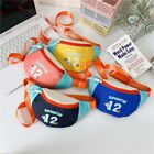 Zipper Letter Waist Bag Leather Number Print Chest Bags  Travel