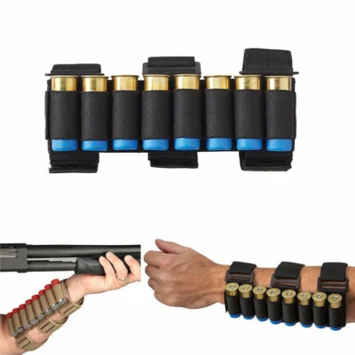 8 Round Shotgun Buttstock ForeArm Shell Holder Tactical Ammo Belts for 12/20GA - Image 1 of 4