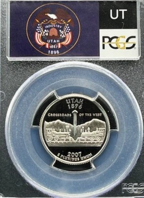 2000-S	Utah 25C PCGS PR 70 Deep Cameo - Image 1 of 4