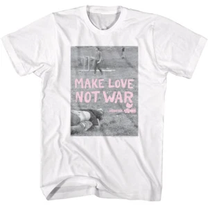 Woodstock 1969 Make Love Not War Men's T Shirt Rock & Soul Music Festival - Picture 1 of 3