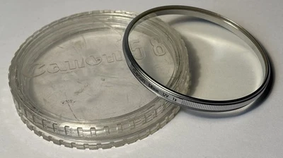 Canon - Genuine 58mm Chrome Ring UV 1x Filter - Case / vgc - Image 1 of 3