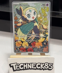 Pokemon Juego de Cartas Coleccionables Meloetta Ilustración Raro 026 Promo Mega Mazo de Batalla Fantasmal Casi Nuevo - Imagen 1 de 2