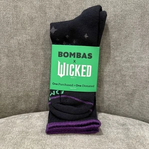 WICKED x BOMBAS Damen Waden Crew Socken NEU Größe Large Glinda Elphaba - Bild 1 von 5