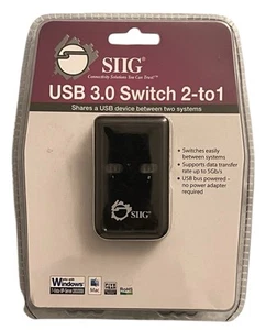 SIIG USB 3.0 Switch Job Port Splitter 2-to-1 (JU-SW0012-S1) NEUF ! - Photo 1/2