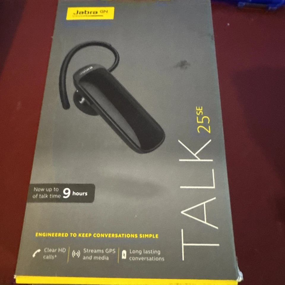 Jabra - Talk 25 SE Bluetooth Headset - Black - BRAND NEW SEALED - Image 1 of 1