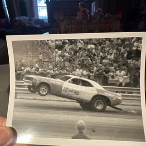 Vintage Drag Racing 4”x 5” Photo Wheel Stand “Smokey” 1970’s - Picture 1 of 4