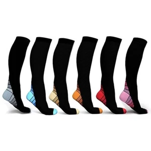 Athletic Unisex Compression Socks for Circulation Running Fitness - 6pairs - Picture 1 of 12