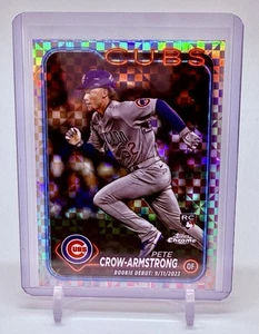 2024 Topps Chrome MLB Pete Crow-Armstrong #USC158 Xfractor Rookie Debut RC Cubs - Picture 1 of 2