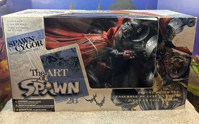 RARO The Art of Spawn Serie 26 Edición 57 Spawn vs Cy-Gor Deluxe Set McFarlane Foto 1 de 4
