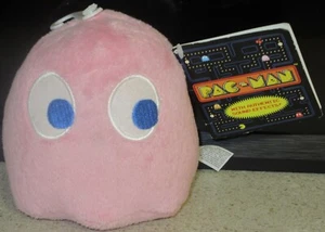 Pinky Ghost PAC-MAN Plush Toy with Authentic Sound Effects! Namco Bandai Games - Picture 1 of 3