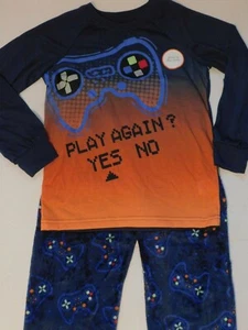 Boys Pajamas Set Gamer Size 4 5 Pants Long Sleeve Video Game Remote - Picture 1 of 7