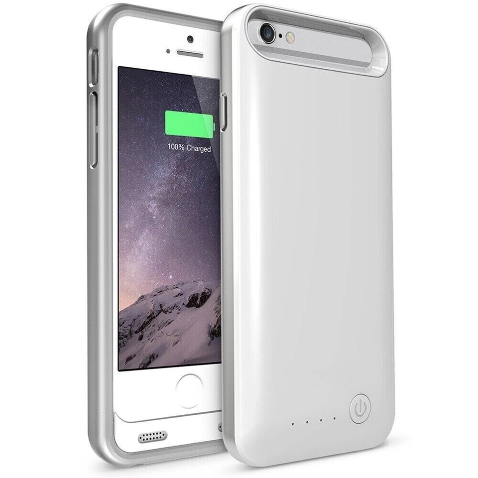 Estuche de carga de batería externa Lifeworks Legend 3100 mAh iPhone 6 6s plateado Foto 1 de 4