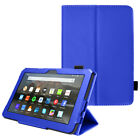 for Amazon Fire 7" 2022 12th Generation Leather Flip Smart Case Stand Cover