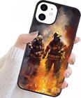 Hard Phone Case Firefighters With Fire For Iphone 11 12 13 14 15 Pro Max