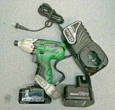 Hitachi WH10DFL2 12Volt Cordless 1/4" Impact Driver Kit W/ 2 Batteries & Charger - Image 1 of 4