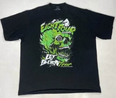 Camiseta Eight Four Studios Let It Burn Tour Gráfica Calavera Hombre 3XL Negra Foto 1 de 4