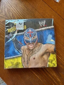 WWE Wrestling Birthday Party Supplies 16 Paper Luncheon Napkins New Sealed - Picture 1 of 2
