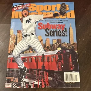 23 ottobre 2000 Derek Jeter Yankees Subway Series SPORT ILLUSTRATO SENZA ETICHETTA - Foto 1 di 6