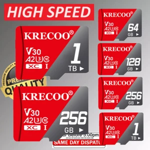 Carte TF 128Go 256Go 1To Carte MicroSD Haute Endurance 4K pour Sécurité / Dash Cam - Photo 1 sur 20