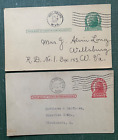 1916-27 West Virginia Postal Cards ! Wellsburg/Charleston Machine Cancels ! Wv !