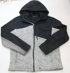 Reebok Sweatshirt Jacket Full Zip Hooded Gray Men's XL Poly Spandex JKT101 - Picture 1 of 6