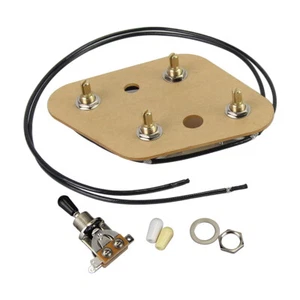 FLEOR 2T2V Prewired Loaded Guitar Wiring Harness Kit 3 Way Toggle Switch LP SG - Picture 1 of 5