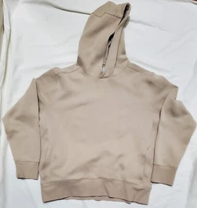 Banana Republic Tan Scuba Hoodie Pullover Women's Medium - Picture 1 of 7