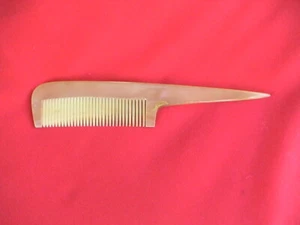 6.70" THICK & STURDY RAT TAIL FINE TOOTHED OX HORN COMB - GOOD FOR MEN! - Picture 1 of 1