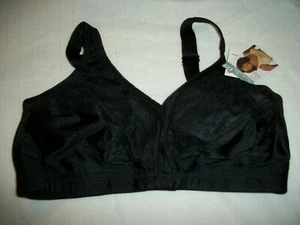 UNDERSCORE WIREFREE BRA SIZE 38DD  BLACK COLOR  LACE TOP CUPS STYLE #79027-9 - Picture 1 of 6