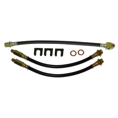 Комплект резинового тормозного шланга барабанные тормоза 1969-74 Chevrolet Nova Pontiac Ventura 3 шт. - Изображение 1 из 4