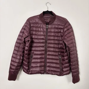 Men’s Ralph Lauren Burgundy Puffer Coat Size M - Picture 1 of 10