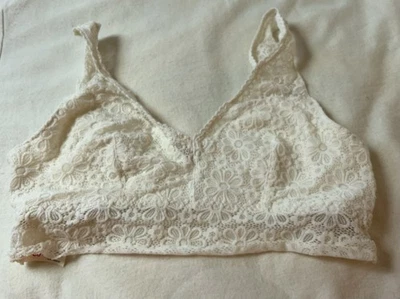 TAN Auténtico American Heritage Marfil Encaje Bralette Adolescente XL Foto 1 de 2