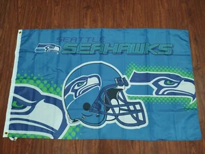 Bandera de los Seattle Seahawks 3x5. Vendedor de EE. UU. Envío gratuito dentro de EE. UU. - Imagen 1 de 3