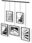 Umbra Exhibit Picture Frame Gallery Set, Adjustable Collage Display for 5 and 4