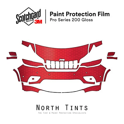 Jeep Cherokee 2019-2023 3M PRO Series PreCut Paint Protection Film Clear Bra PPF - Image 1 of 4
