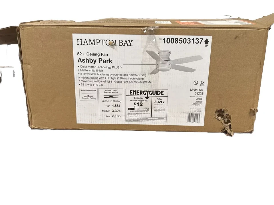 Hampton Bay Ashby Park 52 in. Replacement Parts 1008503137 - Image 1 of 1