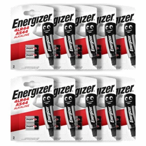 20 x Energizer Alkaline 4LR44 A544 batteries 6V PX28A 476A Pack of 2 - Picture 1 of 7