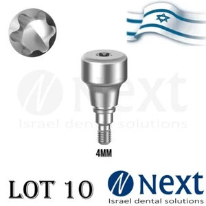 Lote x 10 Gorra de curación Straumann BLX cónica compatible 4 mm - Imagen 1 de 3