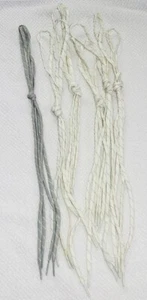 Nuevos cordones de repuesto a rayas planas Ecco gris/amarillo pálido blanco/gra - Imagen 1 de 3