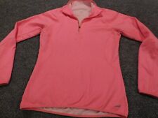 Avia Womens Sweatshirt Medium Pink Pullover 1/4 Zip stretch