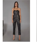 Nasty Gal Women's Black "Living For Love High-Waisted Faux Leather Pants" Uk4