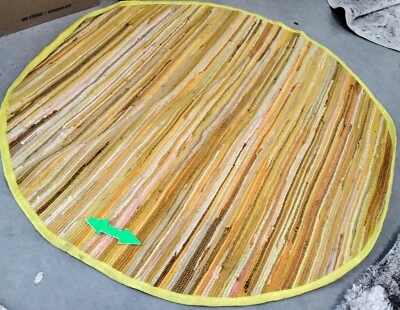 Alfombra manchada AMARILLA/MULTI 6' X 6' RD, precio reducido 1172758531 RARA130H-6R Foto 1 de 4