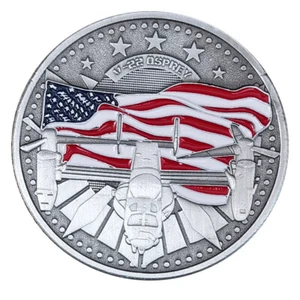 Moneda militar de EE. UU. V22 Osprey Transporte Avión Desafío Regalo Coleccionable - Imagen 1 de 3