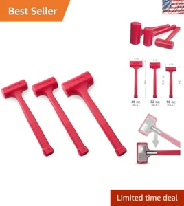 Versatile Heavy-Duty Dead Blow Hammer Set: 16oz, 32oz & 48oz - Spark Resistant - Picture 1 of 8