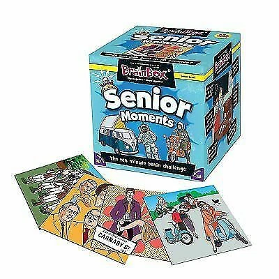 BrainBox Senior Moments - Educational Trivia Card Game