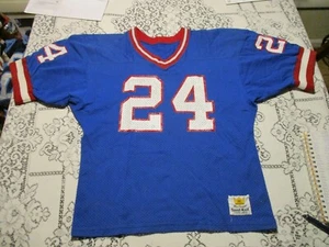 NEW YORK GIANTS VINTAGE 1970s #24 MacGREGOR SAND-KNIT JERSEY- YOUTH LG ANDERSON - Picture 1 of 10